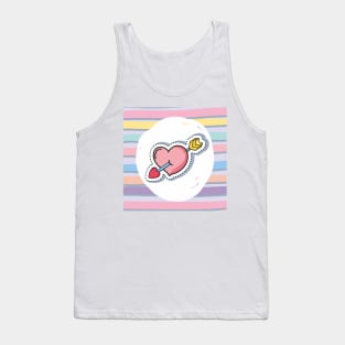 Love Heart Patch Tank Top